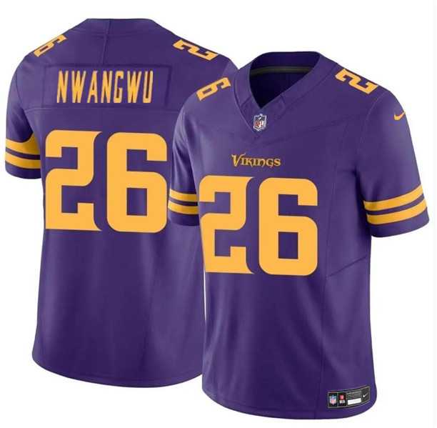 Men & Women & Youth Minnesota Vikings #26 Kene Nwangwu Purple 2023 F.U.S.E. Color Rush Untouchable Limited Stitched Jersey->miami dolphins->NFL Jersey